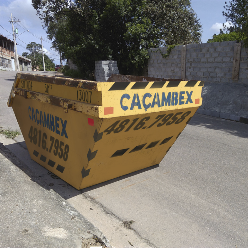 Onde Encontro Locação de Caçamba Homologada Chácara São Felipe - Locação de Caçamba Estacionária